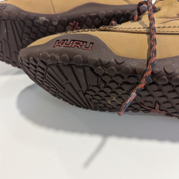 KURU women's quest hiking boot size 9 camping tan and maroon - Picture 4 of 8